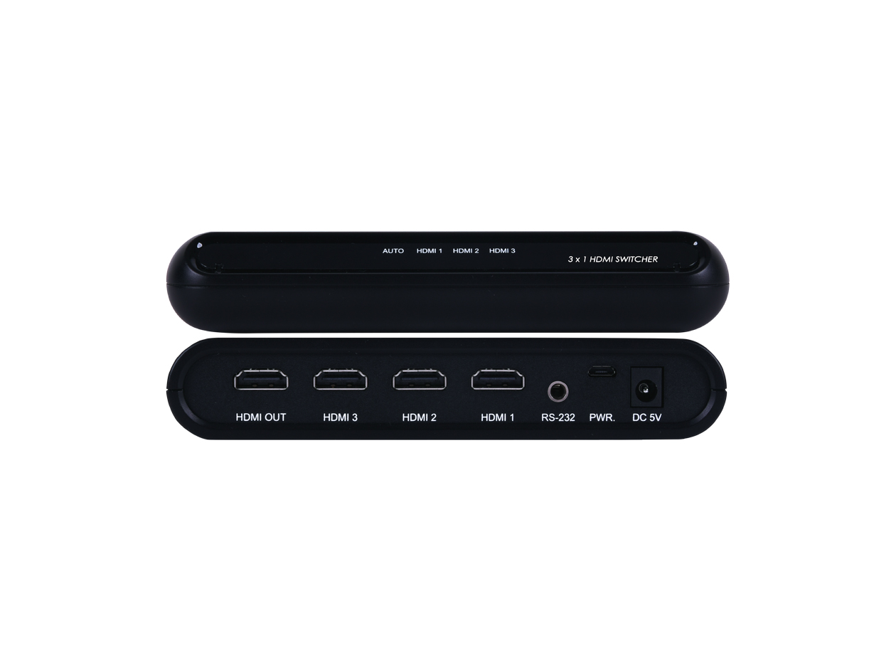 ANI-3AUTOHDMI: UHD+ 3 by 1 HDMI Switcher with Auto Source Switch