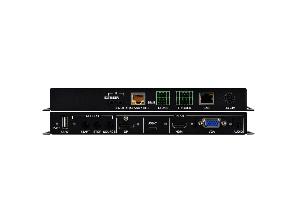 ANI-41STREAM: UHD 4x1 Multi-input to HDBaseT & Live Video Streaming Transmitter with Recording
