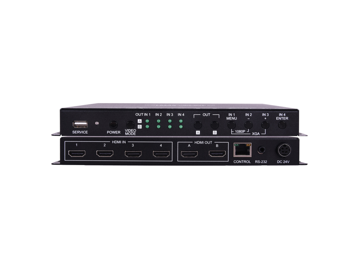 ANI-42HPIPX: UHD+ 4x2 HDMI Matrix Switcher w/ PiP