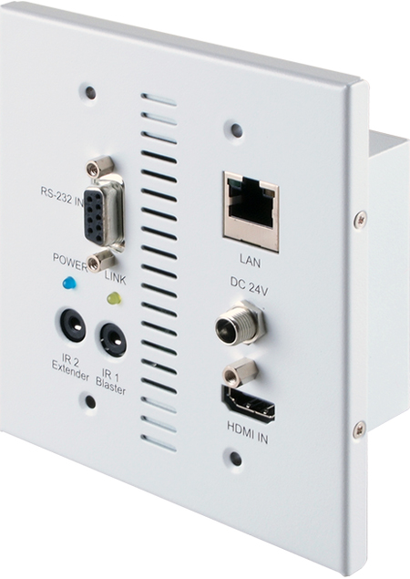 ANI-705WPT: HDMI CAT transmitter: 1080p@ 328 (100m), UHD@ 229' (70m), 2-way IR, non-PoC, Wall-Plate