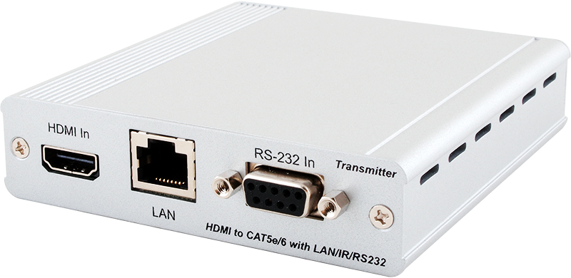 ANI-705XBDT: HDMI CAT transmitter: 1080p@ 328 (100m), UHD@ 229' (70m), 2-way IR, 24V non-PoC