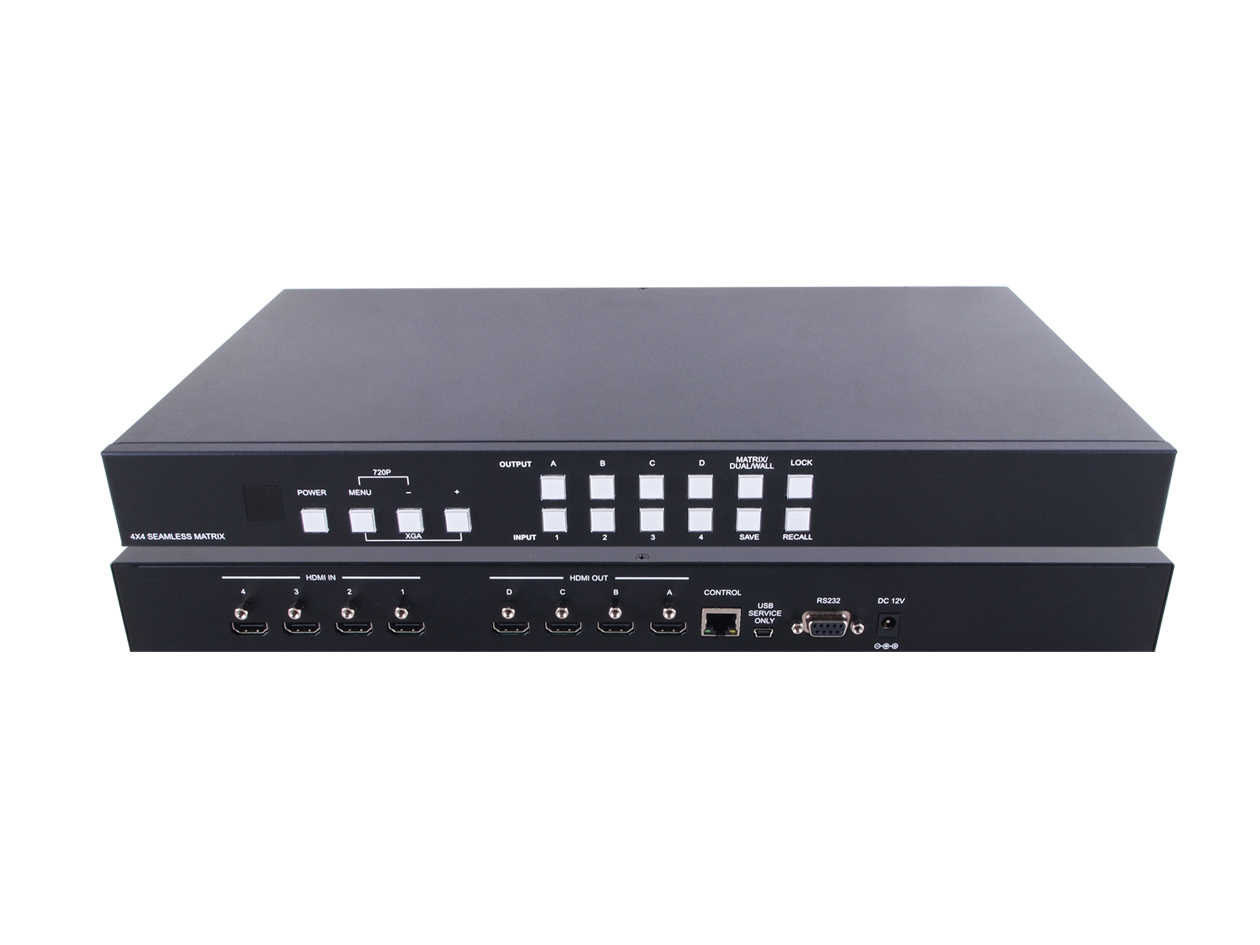 ANI-QUAD: 4x4 HDMI VIDEO WALL PROCESSOR & SEAMLESS MATRIX SWITCH